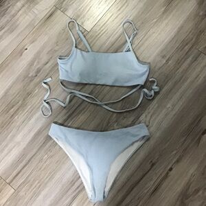 Baby Blue Two Piece Siwm